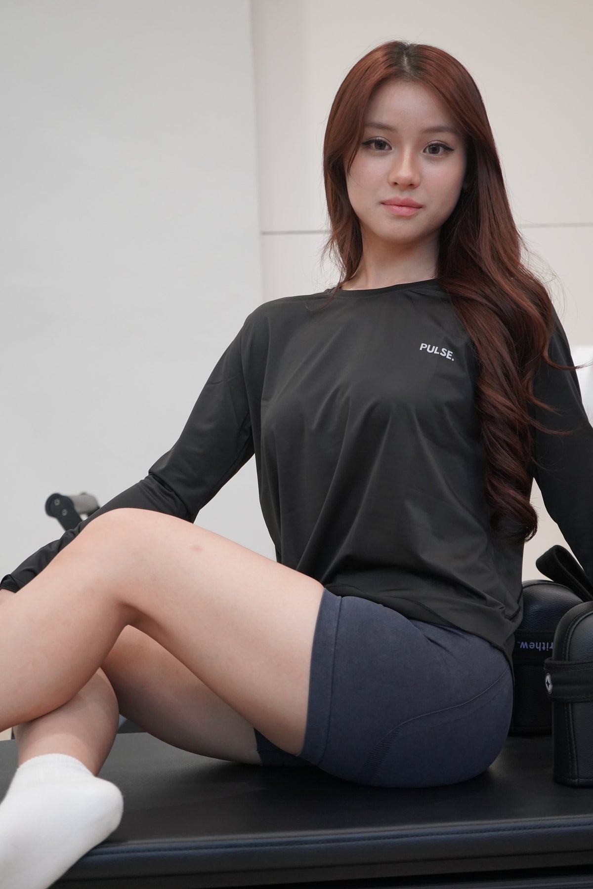 PULSE. Women's Tops, Flow Long Sleeve in Black