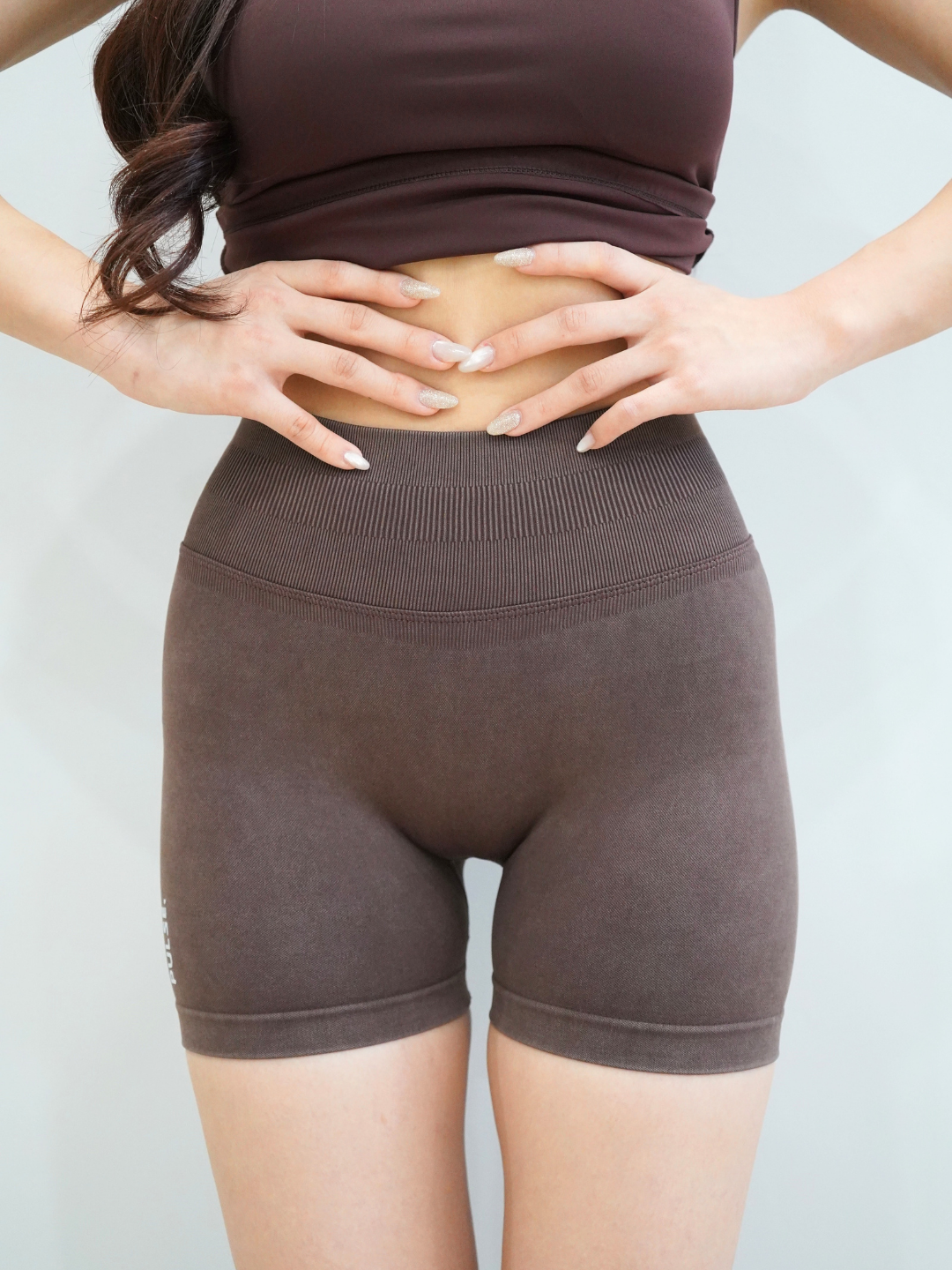 PULSE. Glutes Women's Gym Shorts in Brown